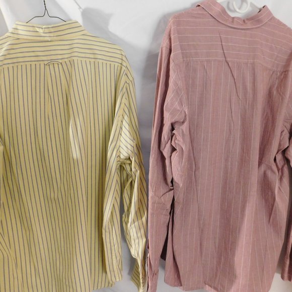 Two Men's Dress Shirts American Rag & J. Crew Striped Button Down Size XXL - Picture 6 of 8